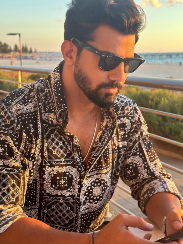 Bohemian black and white shirt - Image 5
