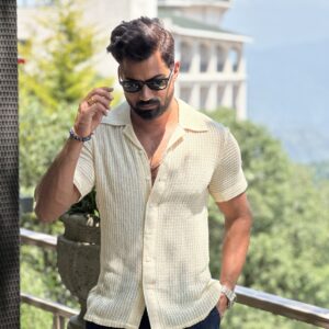 Ivory crochet shirt